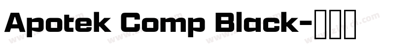 Apotek Comp Black字体转换